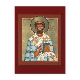 Small Saint Augustine Of Hippo Prayer Invitations Front View