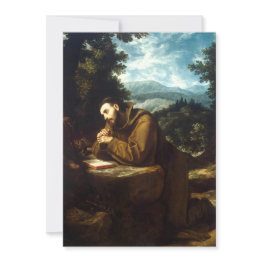 Small Saint Francis Of Assisi Invitation Front View