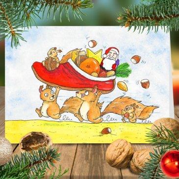 saint nicholas day greeting invitations