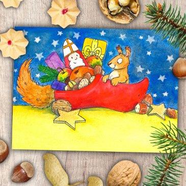 saint nicholas day postinvitations by nicole janes