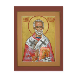 Small Saint Nicholas Prayer Invitations Front View