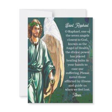 saint raphael archangel healer angel prayer note postinvitations