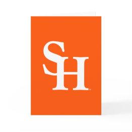 Small Sam Houston Institutional Mark Invitations Front View
