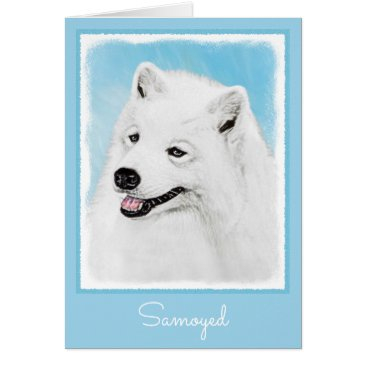 samoyed painting - cute original dog art
