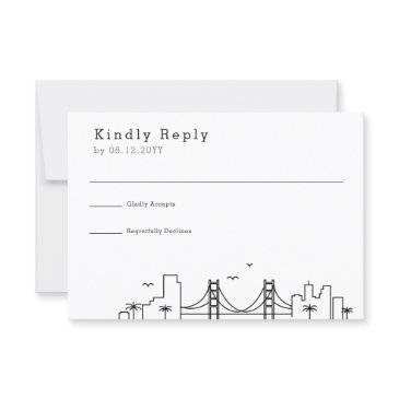 san francisco wedding | skyline rsvp