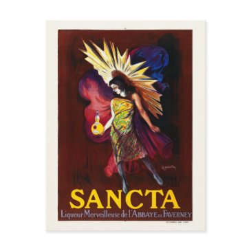 sancta liqueur france vintage poster 1925 postinvitations