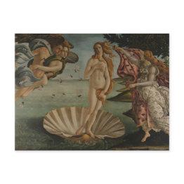 Small Sandro Botticelli's The Birth Of Venus Postinvitations Front View