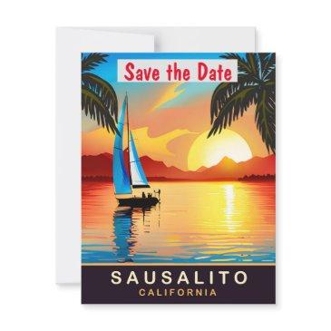 sausalito, california, travel postinvitations, save the date