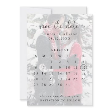 save the date calendar
