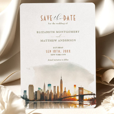 save the date new york city destination invitation