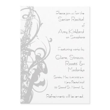 saxophone recital invitation
