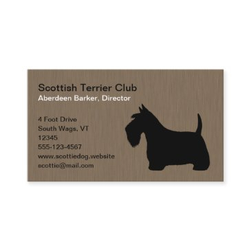 scottish terrier silhouette | black scottie dog business invitations