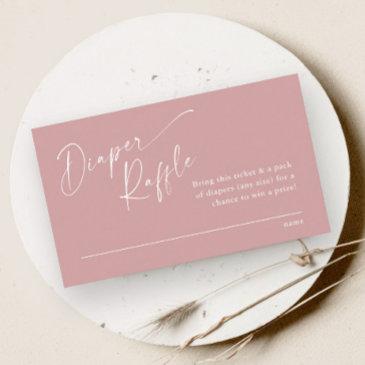 script diaper raffle girls baby shower enclosure invitations