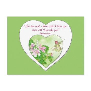 scripture hebrews 19:5 never will i leave you postinvitations