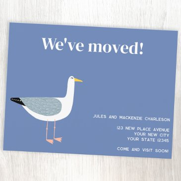 seagull moving new home announcement postinvitations