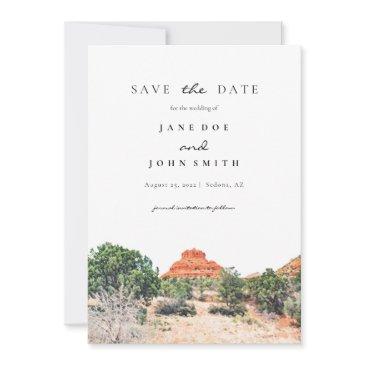 sedona arizona desert mountain save the date