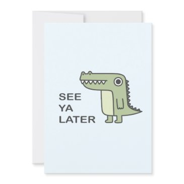 see ya later alligator invitation