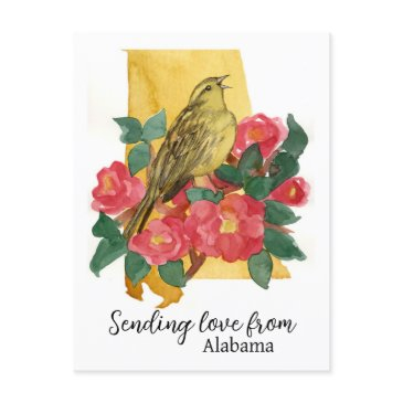 sending love from alabama yellowhammer camellia postinvitations
