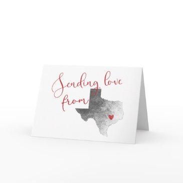 sending love from texas - valentine's day holiday invitations