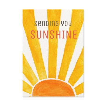 sending you sunshine greeting invitations. thank you invitations
