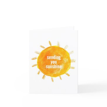 sending you sunshine illustration note invitations