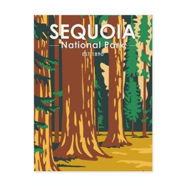 sequoia national park giant sequoia trees vintage postinvitations