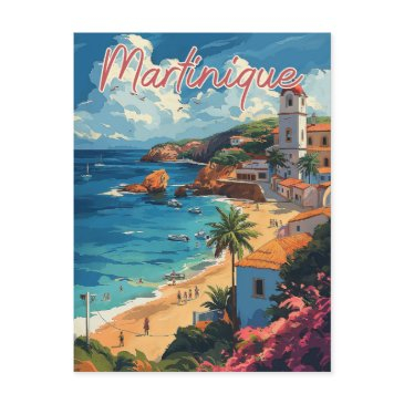 serene martinique beachscape postinvitations