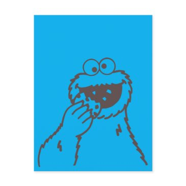 sesame street | cookie monster bright postinvitations