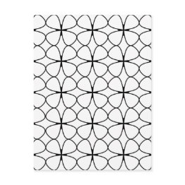 Small Shamrock 4 Leaf Clover Black And White Geometric Postinvitations Front View