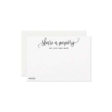share a memory minimalist calligraphy invitations