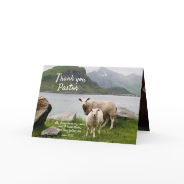 sheep and lamb thanks and appreciation for pastor invitations