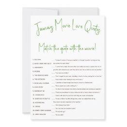 Small She's Off The Market Bridal Shower Game Invitation Front View