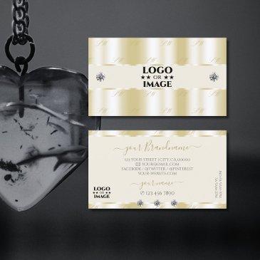 shimmery gold sparkle diamonds with logo luxurious business invitations