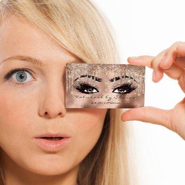 shine bright with makeup eyebrow lashes glitter business invitations