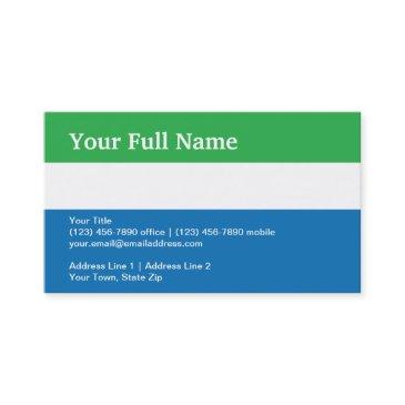 sierra leone plain flag business invitations