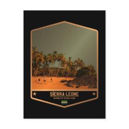 Small Sierra Leone Postinvitations Front View