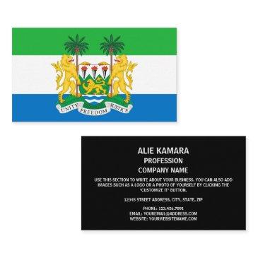sierra leonean flag & coat of arms, sierra leone business invitations