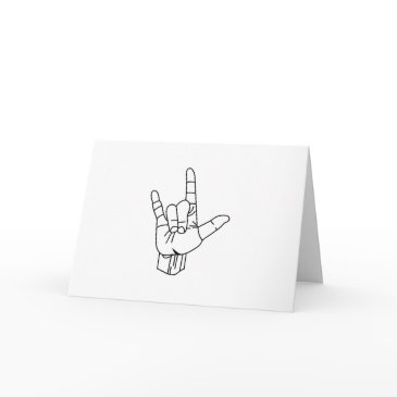 sign language outline invitations