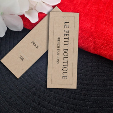 simple clothing boutique kraft swing price tag