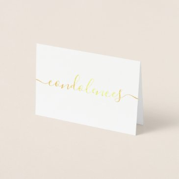 simple condolences sympathy foil invitations