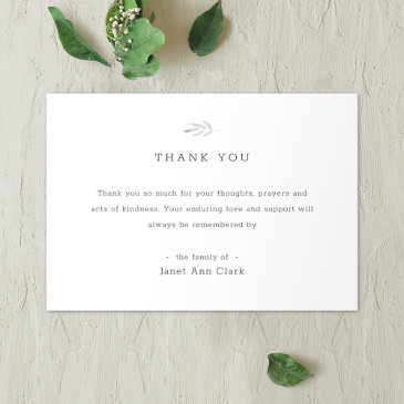 simple custom funeral thank you invitations