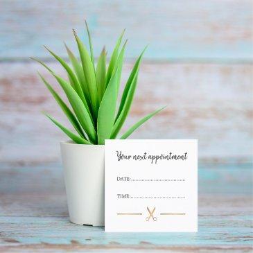 simple elegant faux gold white hair appointment