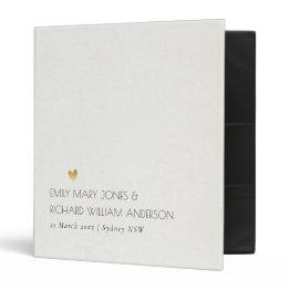 Small Simple Elegant Kraft Grey Typography Text Only Binder Front View