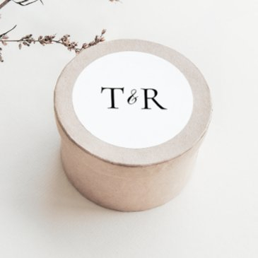 simple elegant monogram envelope seals