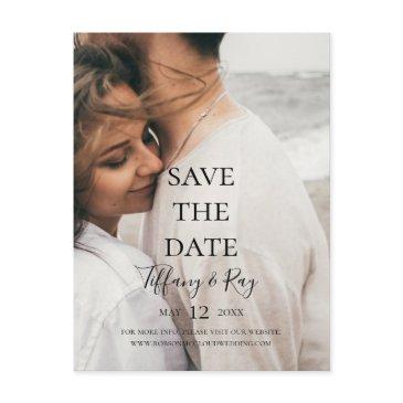 simple elegant photo save the date postinvitations