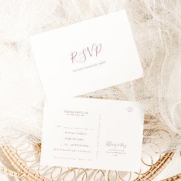 simple elegant rose gold song request rsvp postinvitations