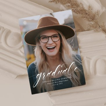 simple graduation announcement