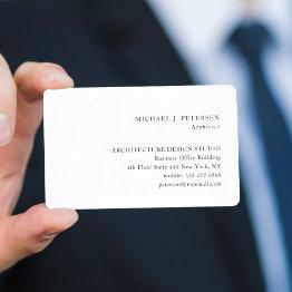 Small Simple Minimalist Basic Classic Professional Business Invitations Front View