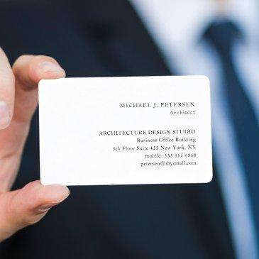 simple minimalist basic classic professional business invitations