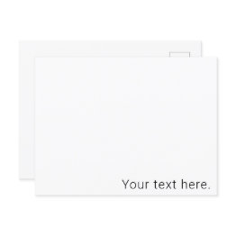 Small Simple Minimalistic Editable Name Or Other Text Postinvitations Front View